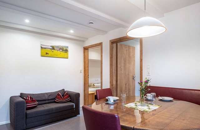 Apartamento 'Ferienwohnung Weideblick' con vistas a la montaña, terraza compartida y Wi-Fi