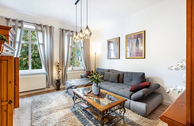 Apartamento 'Ferienwohnung Am Georgengarten 1' con terraza compartida y Wi-Fi