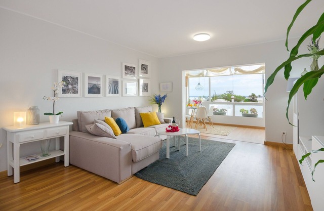 Apartamento "Nahia" cerca de la playa con jardín de invierno, vistas al mar y pista de tenis