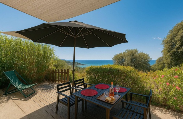 superbe appartement vue mer et maquis