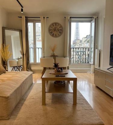 Appartement Paris vue Tour Eiffel Trocadéro