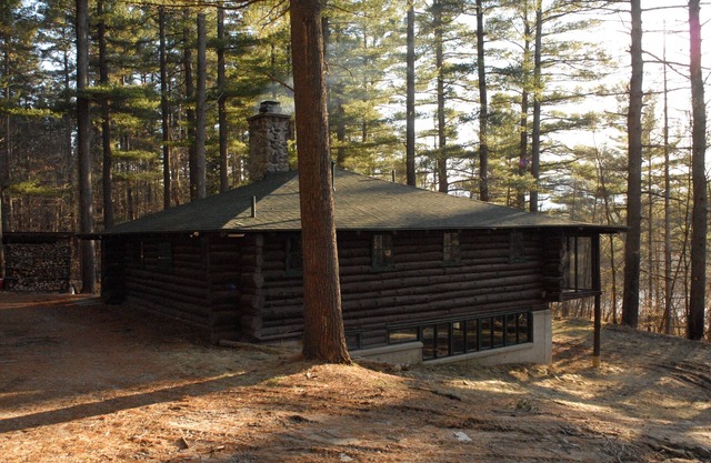 Cabina Auténtico Log, Sitio aislada en el río Ausable