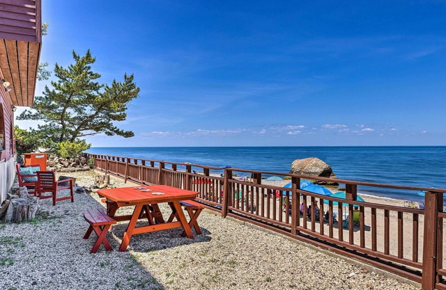 Beachfront Wading River Home w/ Deck & Grill!