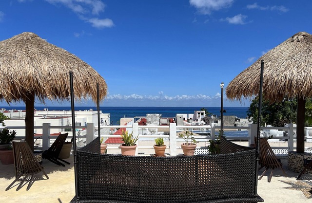 Hermosas vistas de la azotea Villa con vista al mar