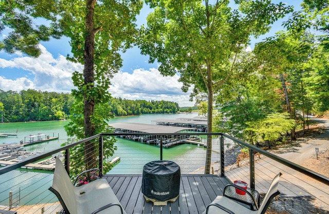 Boat Slip & Smokeless Fire Pit: Lake James Cottage