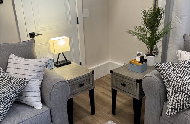 Brand new unit w/ firepit, centrally located, stylish, private and clean!