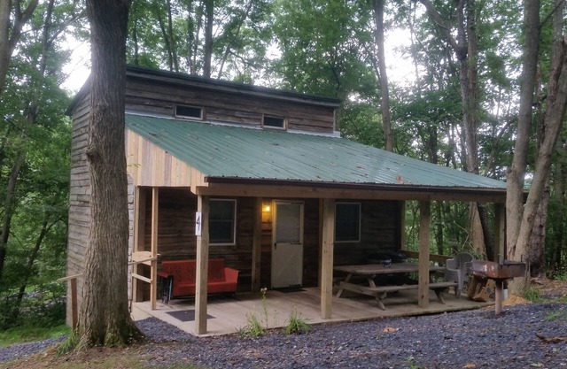Cabaña en el bosque cerca del lago y Raystown Allegrippas Trail!