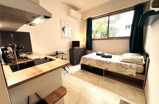 Cannes center AC Wifi 100 m from sea, behind Martinez hotel