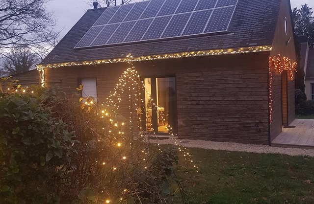 Chalet 'Le Ty Gîte - Sud Morbihan' con terraza privada, Wi-Fi y aire acondicionado