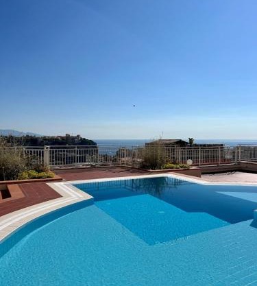 Charmant studio, piscine, vue mer proche Monaco