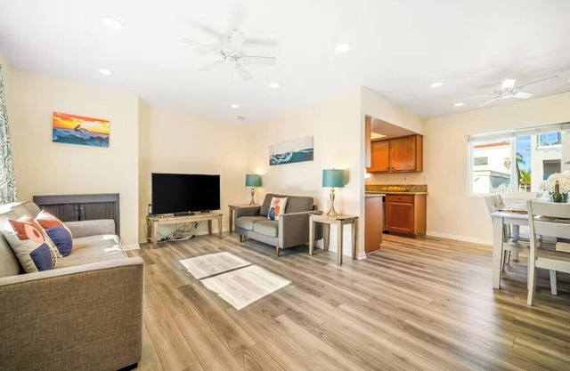 Charming Home Just Steps from the Beach – 2-Bedroom, Private Back Patio, & Free WiFi