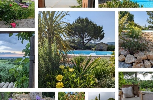Auténtico cobertizo provenzal, sitio excepcional con piscina y jacuzzi