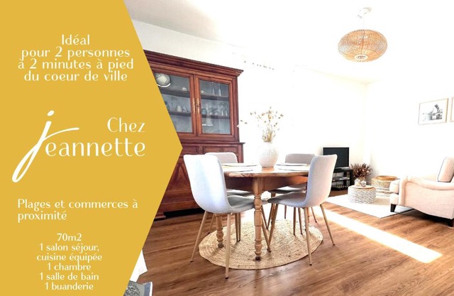 Chez Jeannette, appartement entre centre et plages