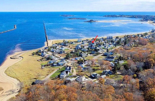 Pasos a Hills Beach, río Saco, UNE cerca Old Orchard Kennebunkport