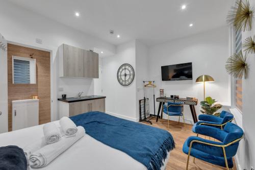 Compact Living, Tiny Studio with Workspace