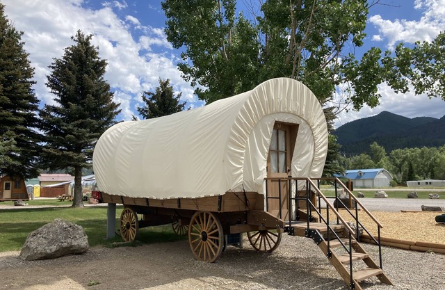 Conestoga Wagon 1 - Swan Valley RV Park near scenic Snake River