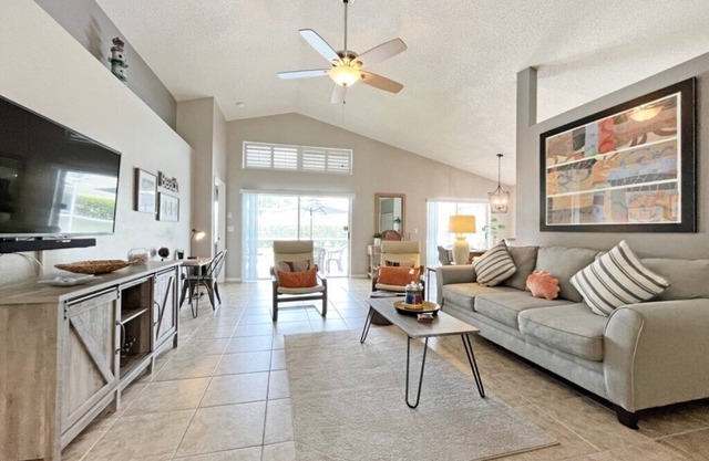 Contemporary pool home with spa and games room - gated community