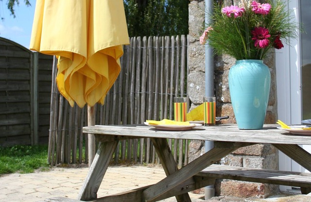 casa 2-4 personas con piscina en la bahía del Mont Saint Michel está a 300 metros del mar