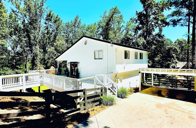 Renovated Lake House on south end of lake, private dock, and hot tub