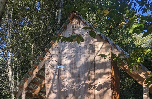 Cozy yurt on a farm