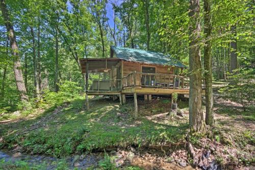 Creekside Cabin with Deck in Pisgah Forest!