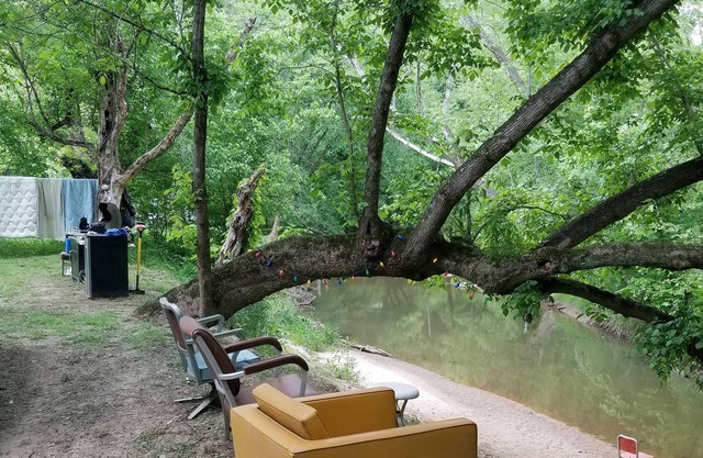 Creekside camping and ATV rentals.