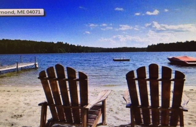 Crescent Lake - Raymond, Maine - A orillas del lago con Sandy Beach