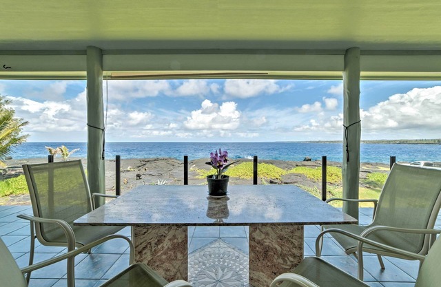 Big Island Oceanfront Home - ¡Gran avistamiento de ballenas!