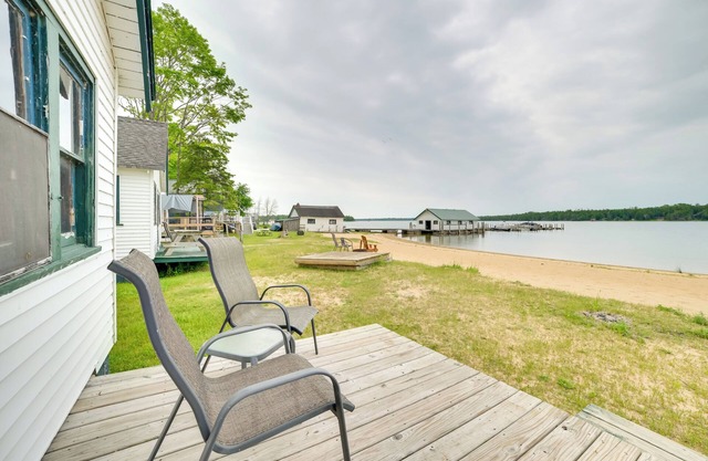 Dock & Beach Access: Lakefront Cabin in Cedarville