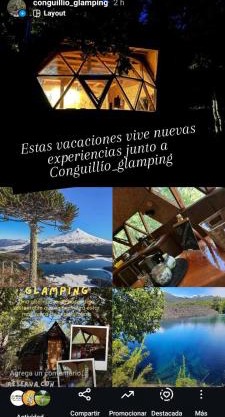 Domo conguillío glamping