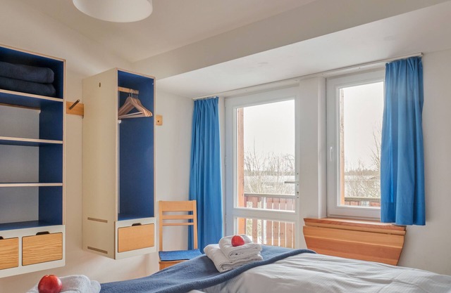 Habitación doble 2 - Azul - Vacaciones en la granja orgánica