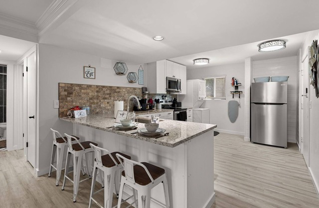 Enjoy a stylish experience at this centrally-located space.