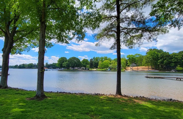 Enjoy the beauty of lake life in this waterfront home .