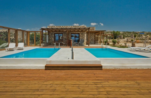 Exquisite Karpathos Apartment (On Request) | Apartment Zeta | 2 Bedrooms | Private Veranda with Outdoor Furniture | Private Swimming Pool | Shared Seating Area with with Stunning Sea Views | Michaliou Kipos