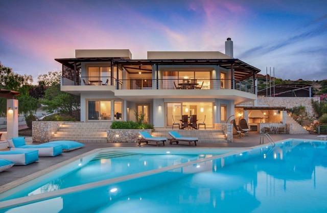 Extravagant Athens Villa | Villa Seraphina | 6 Bedrooms | Private Heated Pool | Sea Views |Various Lounging and Lining Spaces & BBQ | Legrena