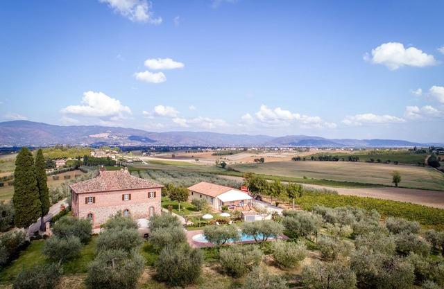 Leopoldina toscana clásica rodeada de olivares y girasoles. Piscina privada