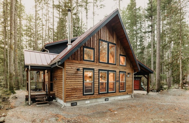 Cabaña Glacier Springs no 39 - ¡nueva casa rústica moderna con aire acondicionad
