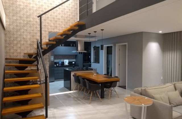 Lindo Sobrado SUPER NUEVO con piscina, aire acondicionado y barbacoa.