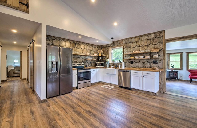 'Hidden Hollow' Family Home w/ Mod Interior!