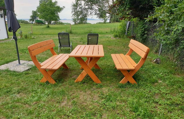 Apartamento vacacional con asientos al aire libre