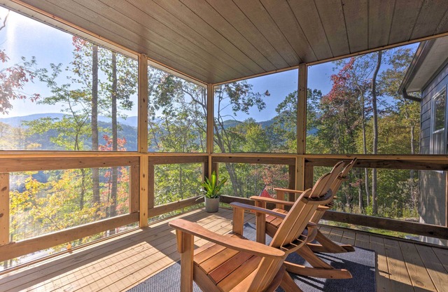Hot Tub & Mountain Views: Secluded Marion Escape!
