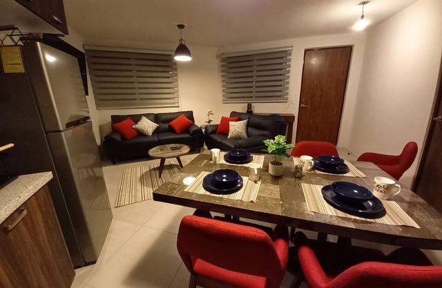 Great in downtown, AC, pool, gym, security
