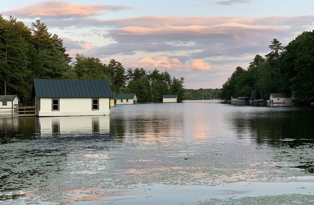Lakeside Home on Great Pond in Belgrade Lakes with hot tub, walk to village.