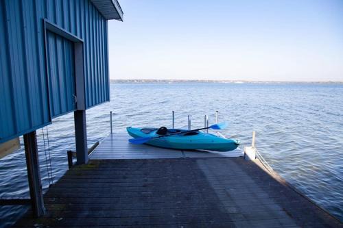 Lakeside Landing Dock Fire Pit and Boat Rental