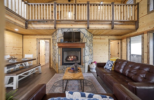 Large River front cabin overlooking Glover River