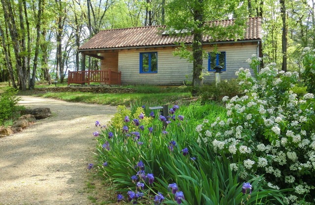Gran chalet de madera en medio del bosque cerca de Sarlat y Lascaux
