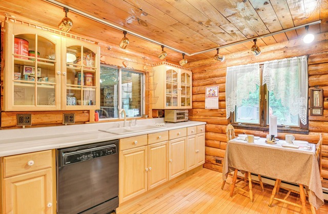 Log Cabin w/ Game Room & Fire Pit in Forestport!