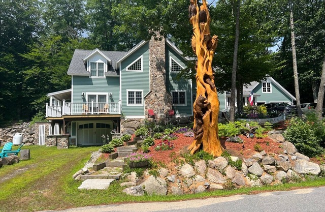 Lujoso, casa de 4 estaciones frente al mar en Long Lake, Sebago Lake Regiones en Maine