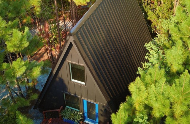 Luxury A-Frame Cabin on 80 acres of private land with diverse terrain. Pets O.K!