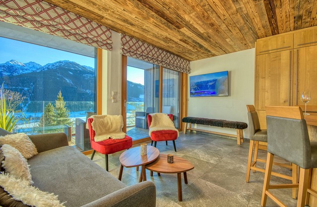 LUXURY modern alpine-style apartment with private SAUNA and AWESOME VIEWS!